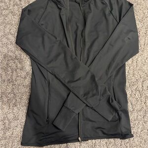 Black collared athletic zip up size s